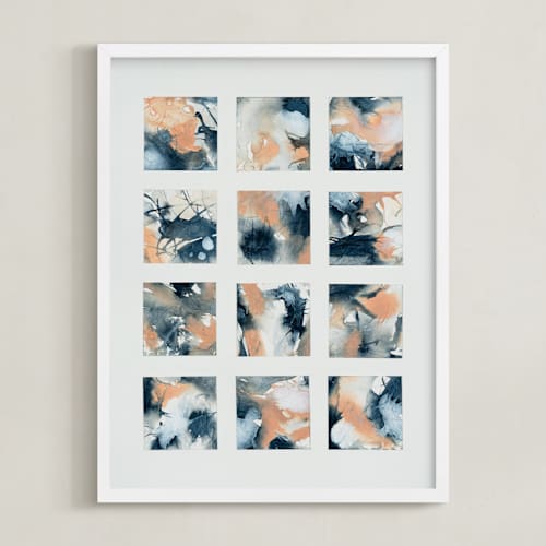 This is a indigo art with standard by LeAnne Roberts called sunsets