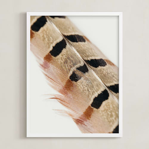 This is a auburn art with standard by Becca Beers called feather study i