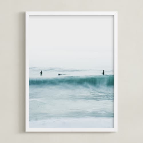 This is a water art with standard by Mike Sunu called hermosa blue ii