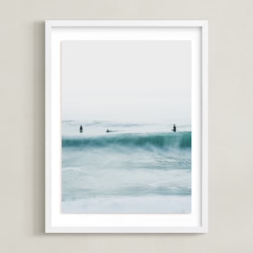 This is a water art with standard by Mike Sunu called hermosa blue ii