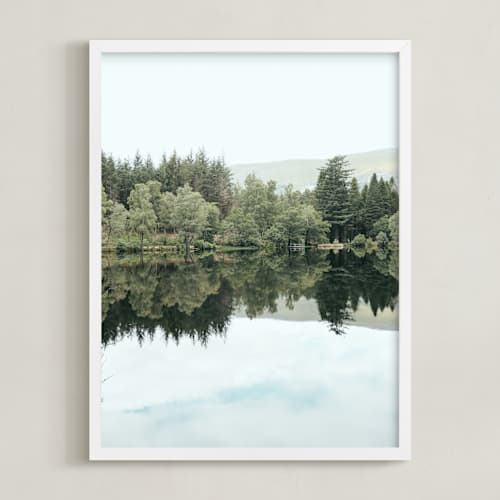 This is a lake art with standard by lulu and isabelle called mirror mirror i