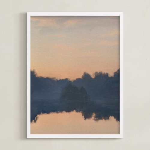 This is a smoky shadow art with standard by Christa called reflection at sunset