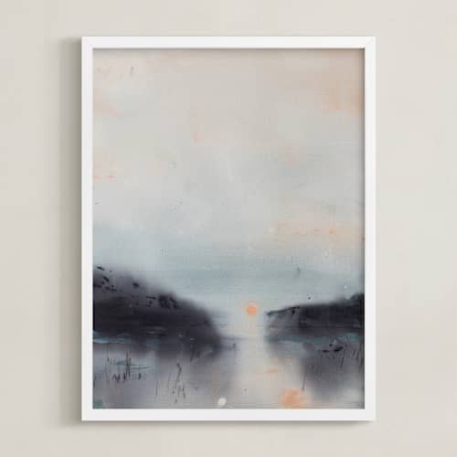 This is a sea mist art with standard by Christa called canal at sunrise
