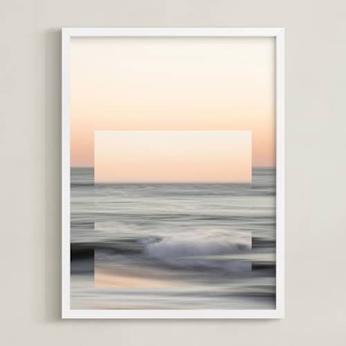 This is a sunset blush art with standard by Shannon Howard called sea meets sky 2