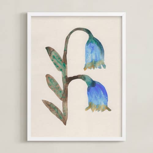 This is a waterfall blue art with standard by Alisa Galitsyna called the morning garden 4