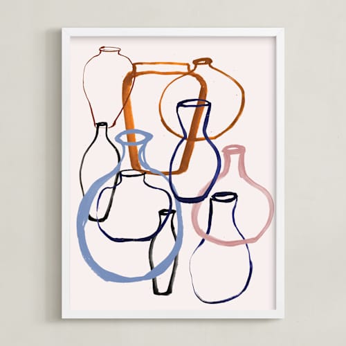 This is a caramel art with standard by Cass Loh called vase outline
