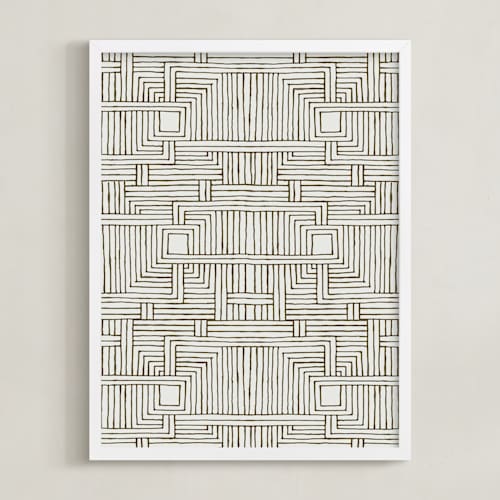 This is a espresso art with standard by Katie Zimpel called weaving doodle