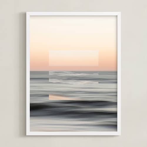 This is a sunset blush art with standard by Shannon Howard called sea meets sky 1