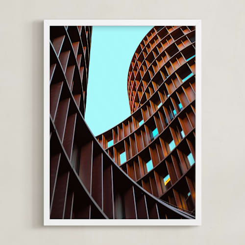 This is a steel art with standard by Kate Baird called linjer in color