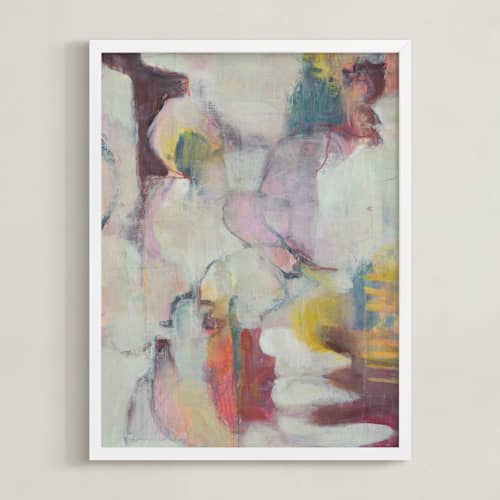 This is a warm whites and shades art with standard by Lenay Hughes called moment 1