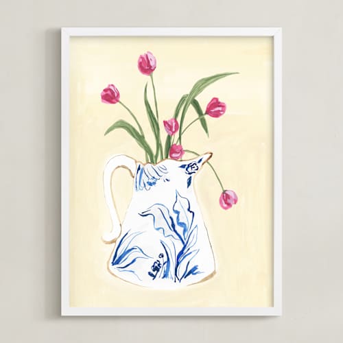 This is a vanilla art with standard by Teju Reval called toile blooms 2