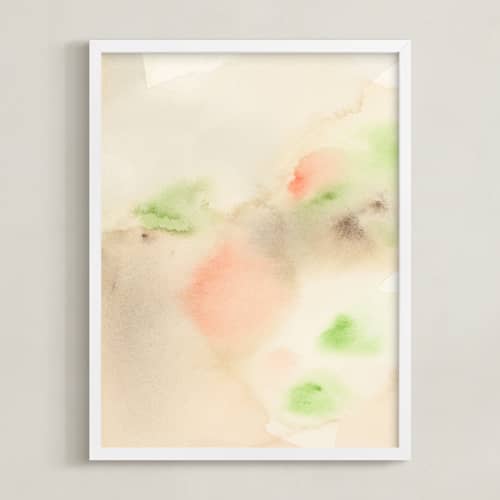 This is a beige art with standard by M Gloria Hunter called a secret garden i