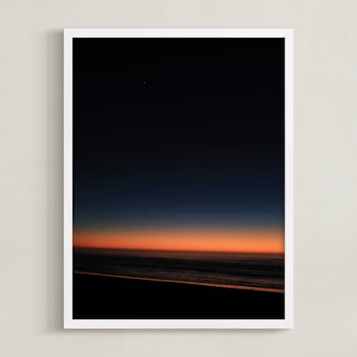 This is a sunset orange art with standard by Dani Adams called night fall