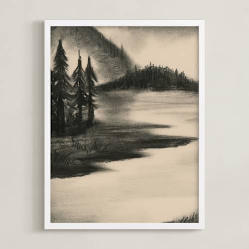 This is a moonlight art with standard by Teju Reval called misty night 1