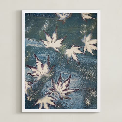 This is a lake teal art with standard by Courtney Crane called reverie i