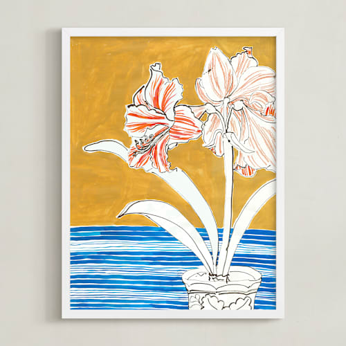 This is a gold curry art with standard by Lise Gulassa called the gift