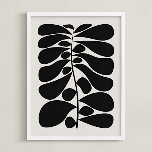 This is a moon white art with standard by Alisa Galitsyna called black plant i