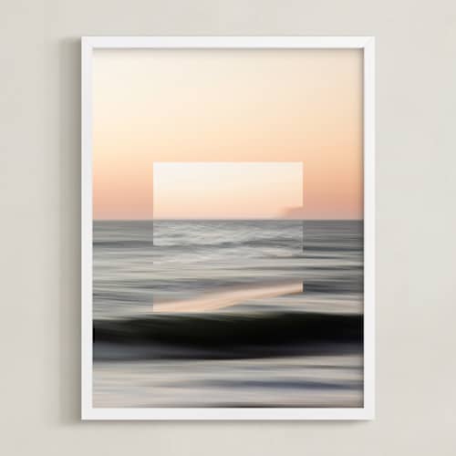 This is a sunset blush art with standard by Shannon Howard called sea meets sky 3