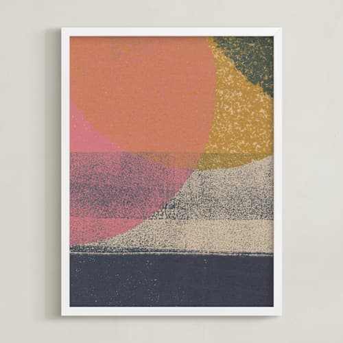 This is a sunset art with standard by Molly Lloyd called setting light i