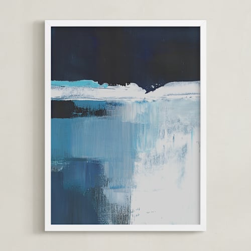 This is a blue waterfall art with standard by AlisonJerry called rushing waterfall