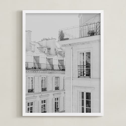 This is a french gray art with standard by Lindsay Ferraris Photography called parisian rooftops