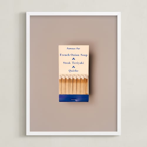 This is a french onion blue art with standard by Andrew McClintock called famous food blue