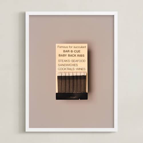 This is a barbeque black art with standard by Andrew McClintock called famous food black