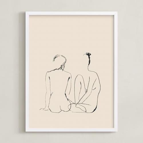 This is a papyrus art with standard by Annie Clark called les filles