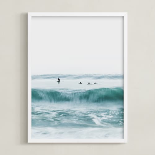 This is a water art with standard by Mike Sunu called hermosa blue i