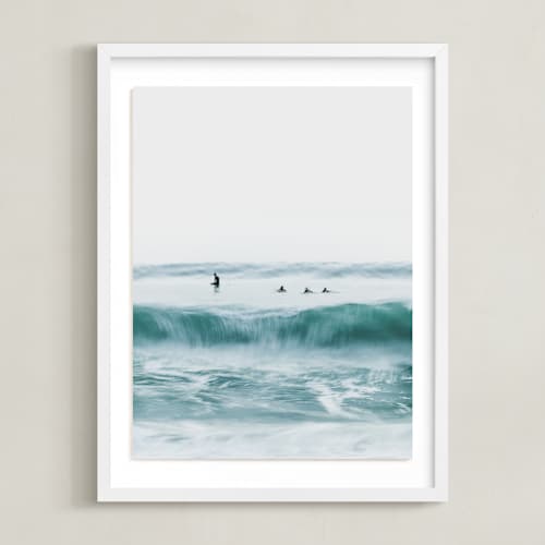 This is a water art with standard by Mike Sunu called hermosa blue i
