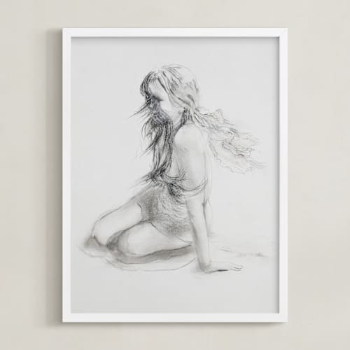 This is a graphite art with standard by Ramnik Velji called greek goddess