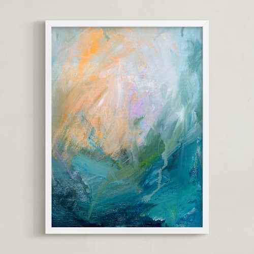 This is a teal art with standard by Jenny Partrite called fade into you