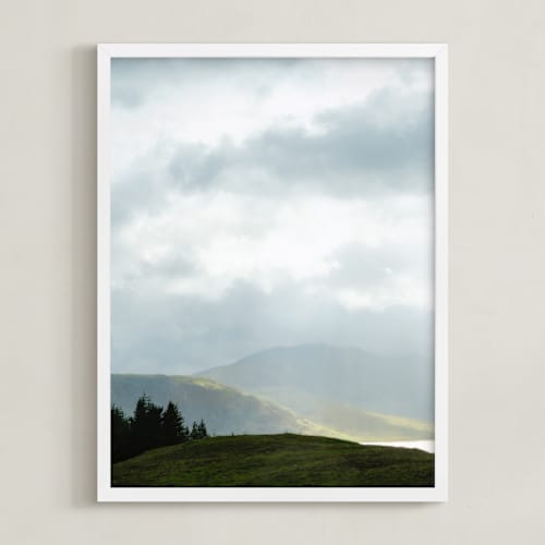 This is a cloud gray art with standard by Jacquelyn Sloane Siklos called highland view 1