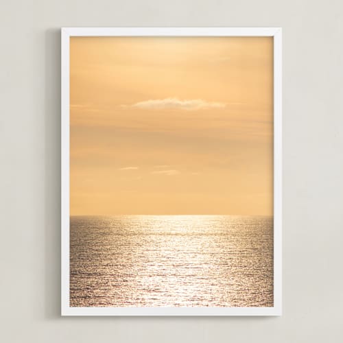 This is a golden yellow art with standard by Lisa Sundin called the golden hour