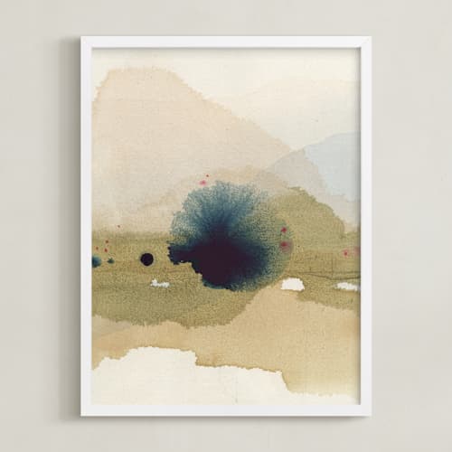 This is a viridian art with standard by Shina Choi called viridian misty lake ii