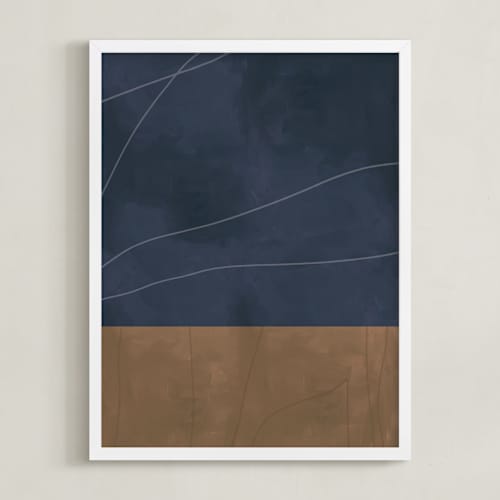 This is a midnight blue art with standard by Alicia Abla called midnight in my garden 2
