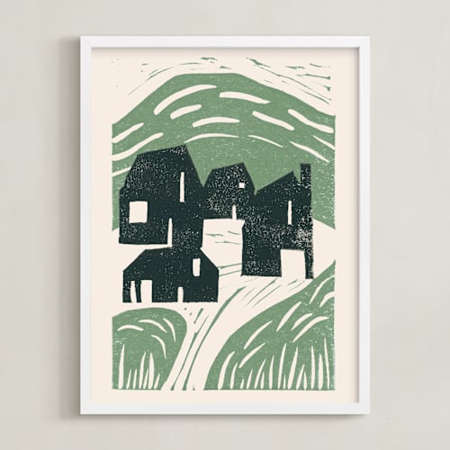 This is a moss art with standard by Maja Cunningham called chalet