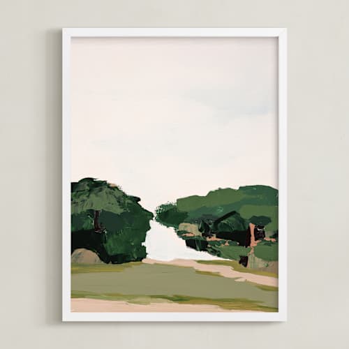 This is a green art with standard by Caryn Owen called california oak woodlands 2