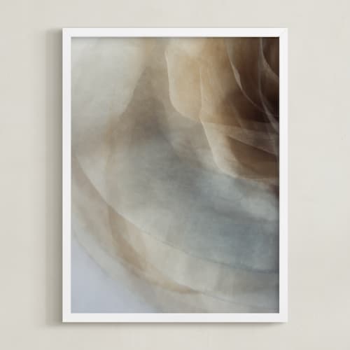 This is a glazed blue art with standard by Helen Makadia called whispers of innocence 1