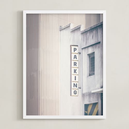 This is a stone art with standard by Lucia Coppola called urban scene