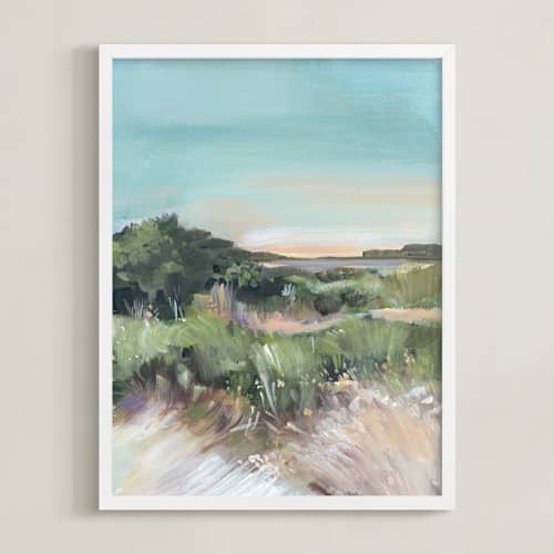 This is a misty blue art with standard by AlisonJerry called sunset on the dunes 1