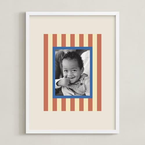 This is a rust photo art with standard by Carrie Moradi called mat striping: portrait
