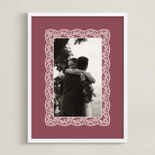 This is a dusty rose photo art with standard by Erica Krystek called chantilly: portrait
