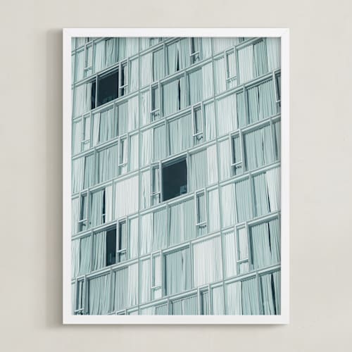 This is a muted aqua art with standard by Lindsay Ferraris Photography called in reverse