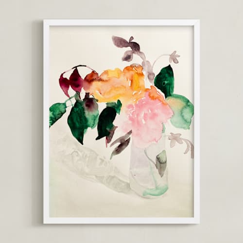 This is a sarah bernhardt pink art with standard by Betsyness Studio called peonies