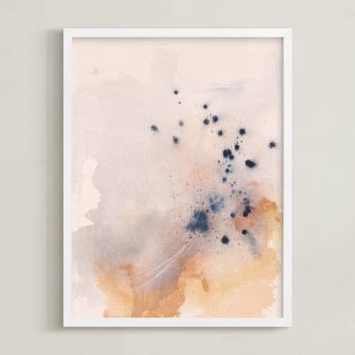 This is a lilac wash art with standard by Jennifer Daily called raw study 1