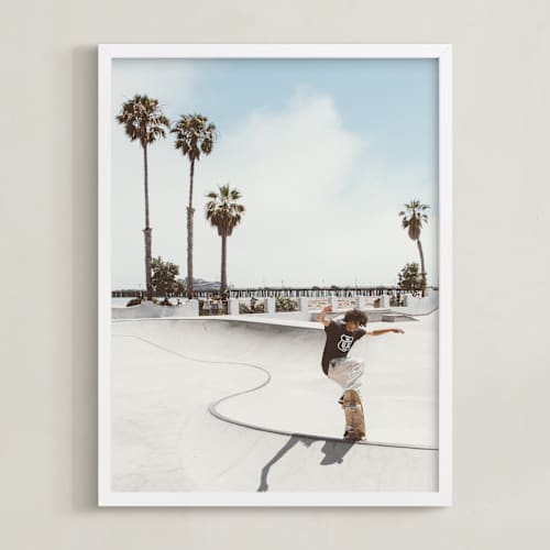 This is a color art with standard by Kamala Nahas called santa barbara skate i