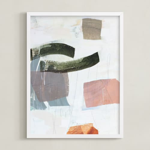 This is a desert sunset art with standard by Jennifer Daily called monuments 2