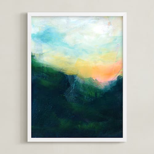 This is a grass green art with standard by Lindsay Megahed called yonder