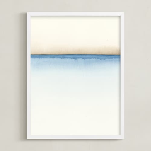 This is a nautical blue art with standard by Emily Magone called playa one